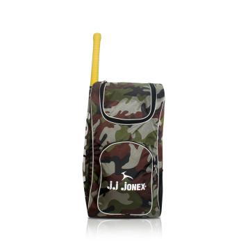JJ JONEX Cricket Kit Bag Super Army Design Backpack (MYC)