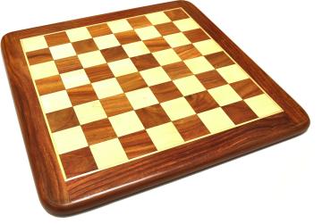 Palm Royal Handicrafts 16 x 16 inch Wooden Chess Board Made of Rosewood , Wooden Chess Board . Educational Board Games Board Game ()