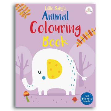 Colouring Book for Kids - Animal Colouring Book (Fun Stickers Inside