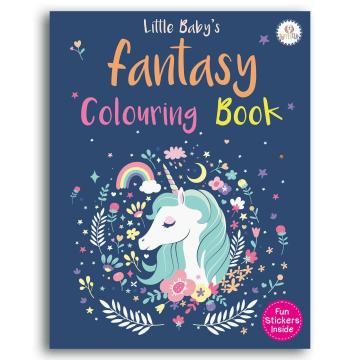 Colouring Book for Kids - Fantasy Colouring Book (Fun Stickers Inside)