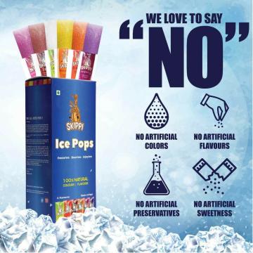Skippi Icepops 100% Natural Ice Popsicles (12 x 70 ml)