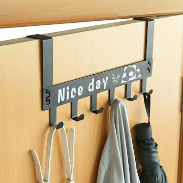 Alboss Carbon Steel Over Door Hook Hanger Heavy-Duty Hook Organizer with Nice Day