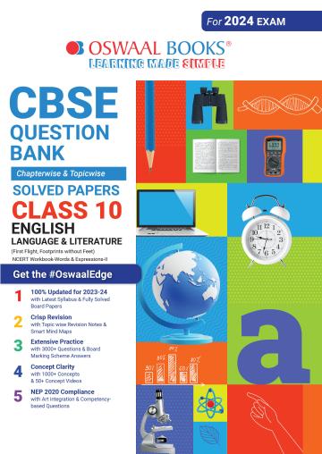 Oswaal CBSE Question Bank Class 10 English Language & Literature Book Chapterwise & Topicwise 2023-24 (For 2024 Board Exam)