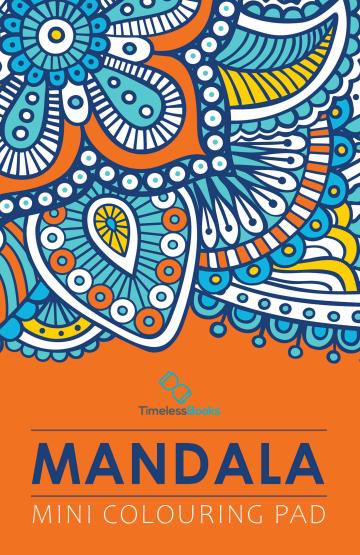 Mandala - Mini Adult Colouring Pad Pegasus Paperback 64 Pages