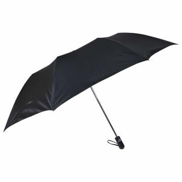 Fendo 2 Fold Umbrella For Men's and Women's | Wind And RainProof Umbrella - 2 Fold With Auto Open And Close (Black/Silver,27 In)
