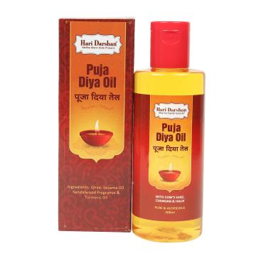 Hari Darshan Puja Diya Oil Lamp Oil for Pooja(Pack of 2, 200ml in Each)