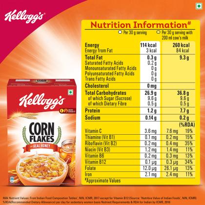 Kellogg S Corn Flakes With Real Honey 300 G Jiomart