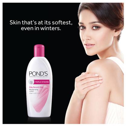ponds silky smooth skin lotion