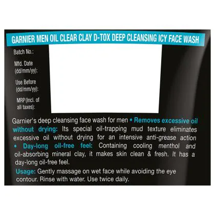 garnier menthol face wash