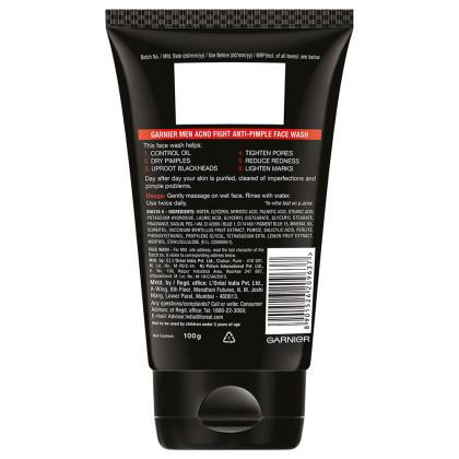 garnier men face wash for pimples