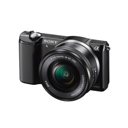 Sony ILCE-5000Y/B Mirrorless Camera with 16-50 mm and 55-210 mm 