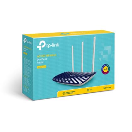 TP-Link AC750 Dual Band Wireless Cable Router, 4 10/100 LAN...