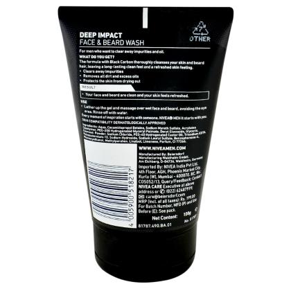 black carbon face wash