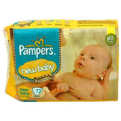 pampers new baby diapers 72