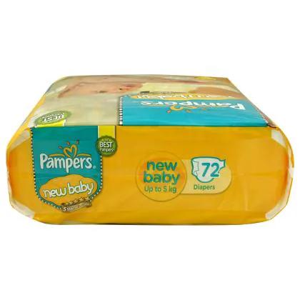 pampers new baby diapers 72