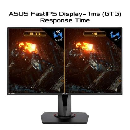 Asus VG279QM  cm (27 inch) with IPS Panel Technology, 1920 x 1080  Resolution, Built-in speaker, Refresh Rate 280 Hz, Response Time 1 ms,  Display Port , Black Monitor - JioMart