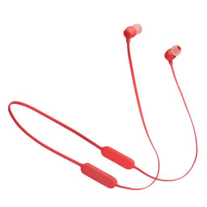 JBL Tune 175BT Wireless Neckband, Bluetooth v5.0, 14 hrs of playtime, Built-in Mic, Magnetic Cable, JBL Pure Bass Sound, Coral