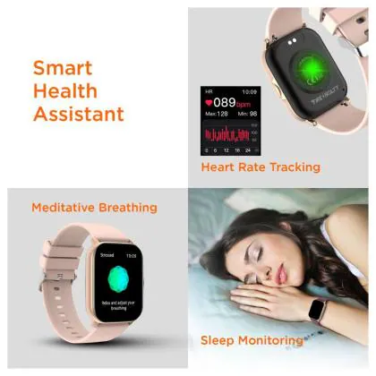 Fire boltt ninja dial smartwatch gold pink Clearance