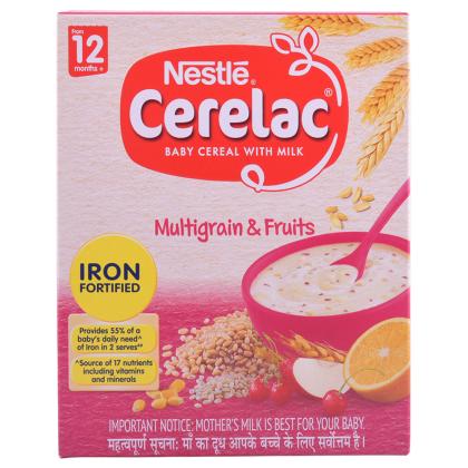 Cerelac Baby Cereal With Milk Multi Grain Fruits 12 Months 300 G Jiomart