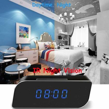 GLOSS Wifi Digital Clock Camera Full HD 1080p Night Vision Security ...