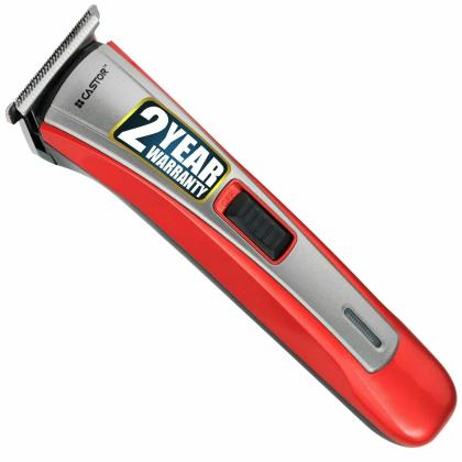 iBELL CASTOR RT4400 Cordless Rechargeable Trimmer, Moustache/Hair Clipper,  45 Minutes Run Time, Stainless Steel Blade and 3 Comb Attachments with  Different Lengths 3mm+6mm+9mm, For Men, Red - JioMart