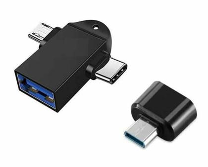 Red Champion 2 in 1 Type C and Micro Otg Male to Usb a 3.0 Female