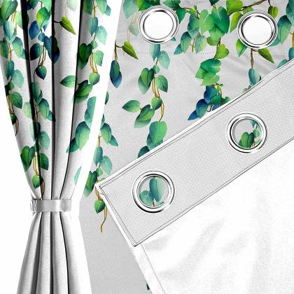 Vel Design Printed Window Curtain For Door Living Room , Bed Room