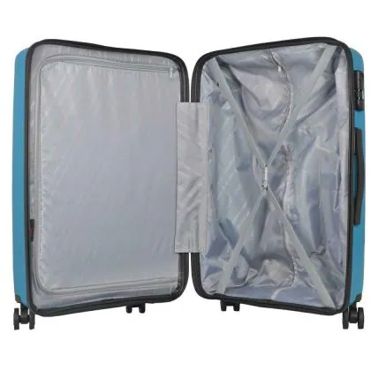 draad Let op vertegenwoordiger VIP Quad 8 Wheels Hard-Sided Polypropylene Luggage Set of 3 Trolley Bags  (55 cm+65 cm+75 cm) (Blue) - JioMart