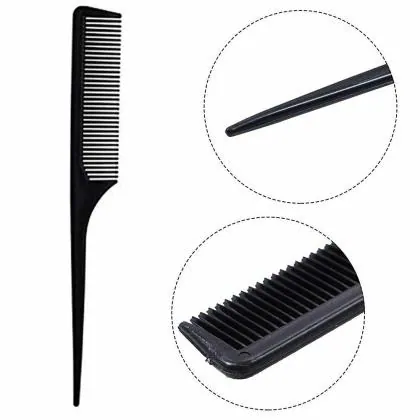 HEMIZA Salon Barber Professional Set 10 Pcs Hair Cutting Combs Different Styling  Combs Black Color - JioMart