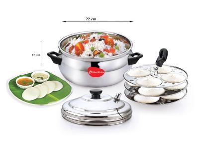 Klassi Kichen Stainless Steel Idli Maker (3 Plates , 12 Idlis ...