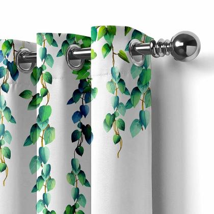 Vel Design Printed Window Curtain For Door Living Room , Bed Room