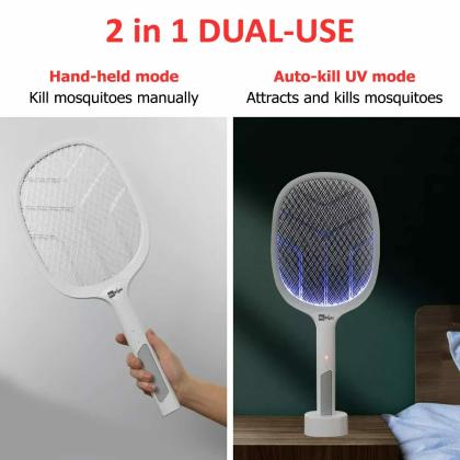 Mr. Right Mosquito Racket Bat with UV Light Mosquito Killer Lamp Bug ...