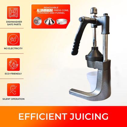 Dymon Deluxe Pro Aluminum Hand Press Juicer ,Made in India (Black ...