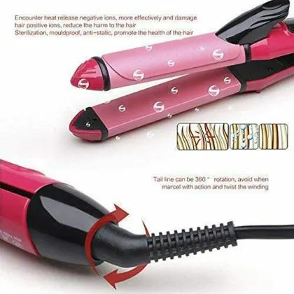 FRESTYQUE - Combo Set of 2in1 Hair Straightener and Hair Curler-2009 +  Professional Hair Dryer-1290 for Men and Women. - JioMart