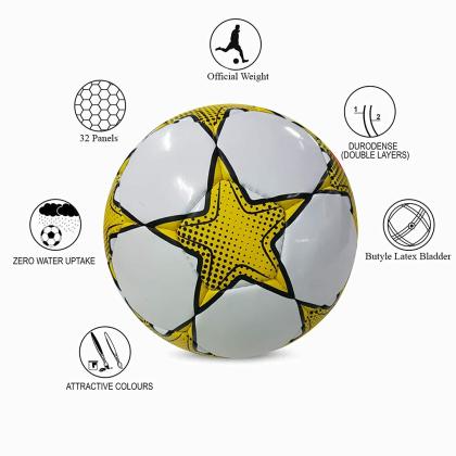 Synco World Cup Football |Soccer Ball Size-5 |Yellow| 1 Pc - JioMart