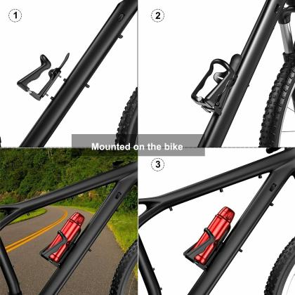 black bike bottle holder