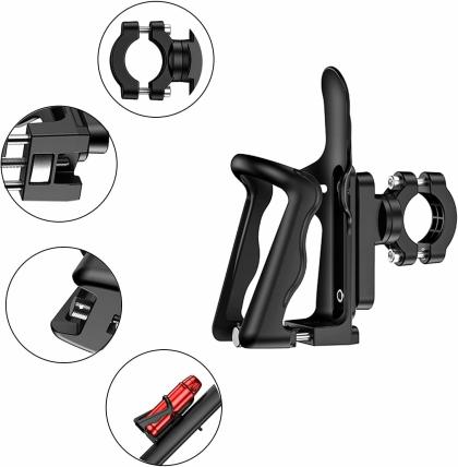 black bike bottle holder