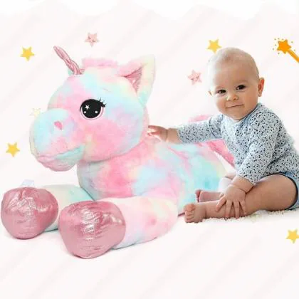 Glance Big Size 100CM Funny Star Wars Rainbow Unicorn Stuffed Animal Plush  Toy, Safe for Kids, Soft Toy - JioMart