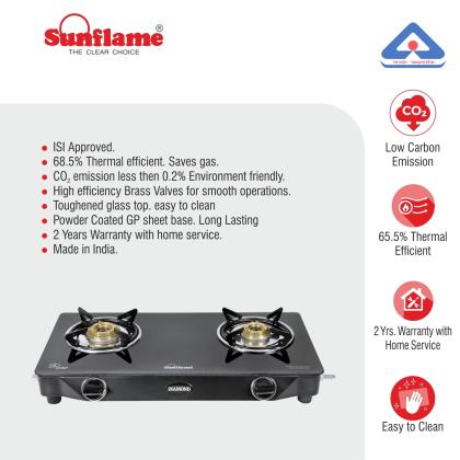 sunflame glass cooktop