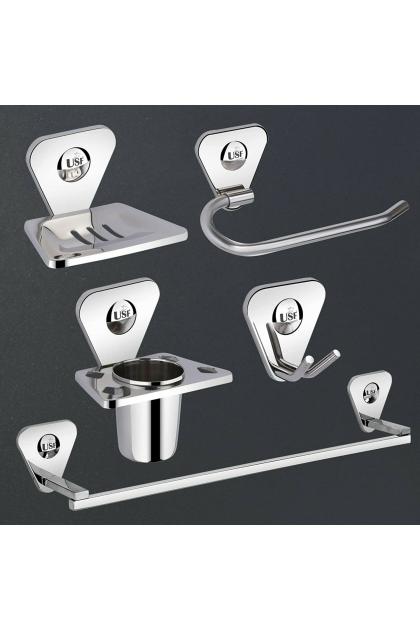 USF Bath Accessories Chrome Stainless Steel Square Shape Dulux Bathroom ...