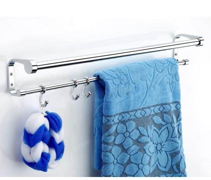 Craftbin Steel Towel Rod, Towel Hanger for Bathroom, Towel Stand, Towel Holder Bathroom ...