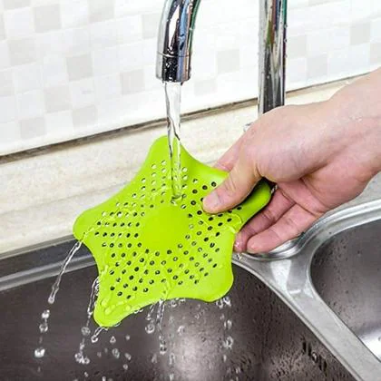 FRESTYQUE Silicone Star Shape Kitchen Sink Strainer - Shower Drain Hair  Catcher - Anti-Clogging Floor Filter Bathroom - Kitchen Accessories  (Multicolor, Silicone, Pack of 4Set) - JioMart