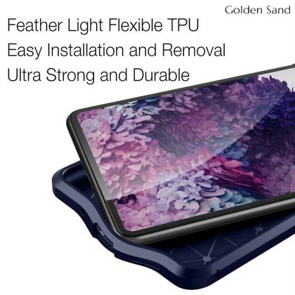 Golden Sand Leather Texture For Samsung Galaxy S Fe 5g And S Fe Blue Shockproof Armor Back Cover Jiomart