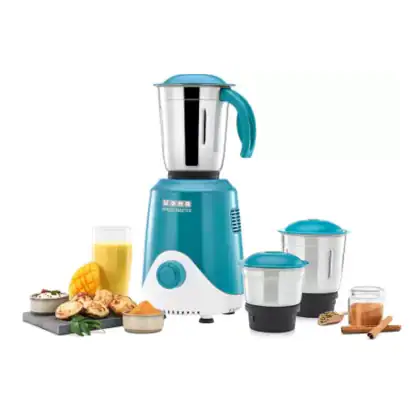 Usha Speed Master 500 Watts 3 Jars Mixer Grinder (Blue) - JioMart