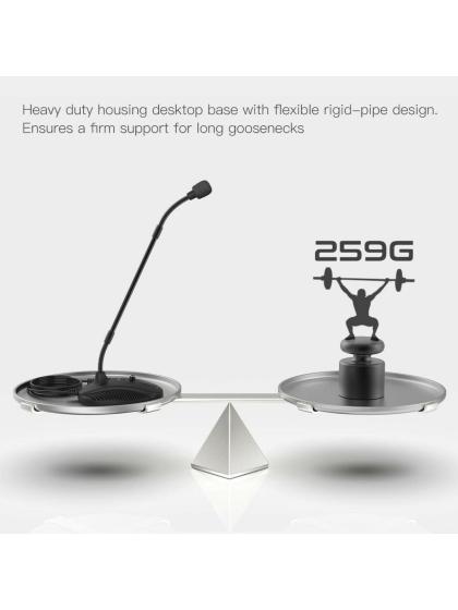 Fifine K052 Black Metal USB Desktop Gooseneck Microphone with Mute ...