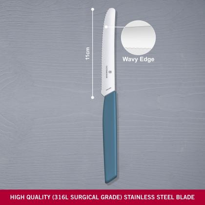 Victorinox Swiss Modern 6.9006.12W41 Steak Knife 12 Cm, Green Advantageously Sho