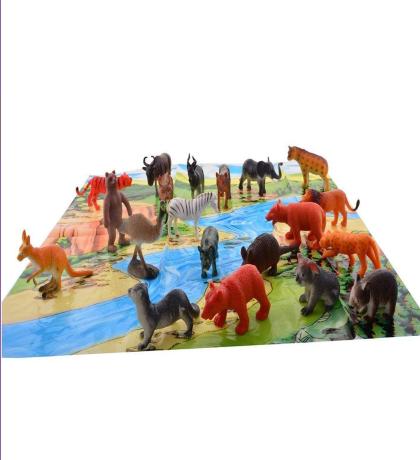 Pmw - Zoo Wild Animals Figures Set for Kids/Young Ones Pack of 20 Animals  (Multi Color) - JioMart