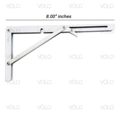 Volo Heavy Duty 8 inch Foldable Mild Steel Racks and Shelf Brackets ...