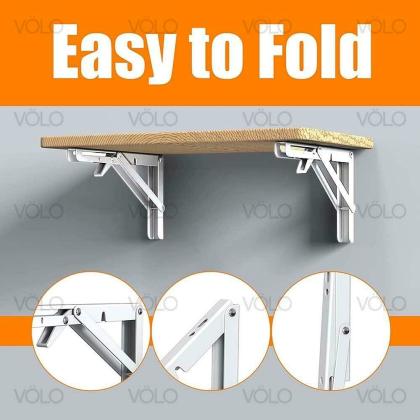 Volo Heavy Duty 8 inch Foldable Mild Steel Racks and Shelf Brackets ...