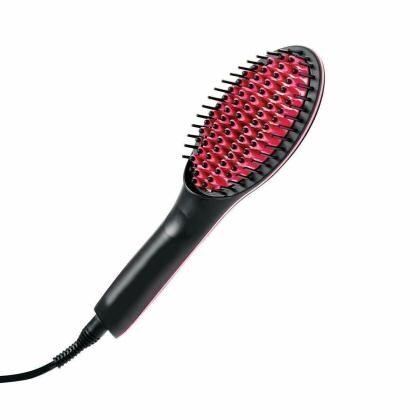 HEMIZA Simply Straight Prime Box Ceramic Electric Digital Fast Hair  Straightener Comb Smooth Brush and Hair Iron with LCD Display (Black) -  JioMart